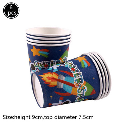 Potrepštine za zabavu s temom svemira Svemirski rođendanski ukrasi za dječake Galaxy Party Decor Sretan rođendan Set jednokratnog posuđa