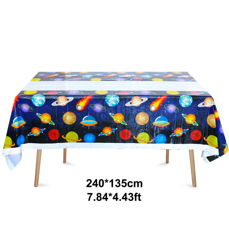 Potrepštine za zabavu s temom svemira Svemirski rođendanski ukrasi za dječake Galaxy Party Decor Sretan rođendan Set jednokratnog posuđa