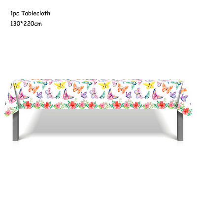 Leptir Cvijet Crtić Party Posuđe za jednokratnu upotrebu Dekoracija Papirnati tanjuri Šalice Baloni Rođendan Baby Shower Potrepštine za svadbe