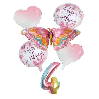 Leptir Cvijet Crtić Party Posuđe za jednokratnu upotrebu Dekoracija Papirnati tanjuri Šalice Baloni Rođendan Baby Shower Potrepštine za svadbe