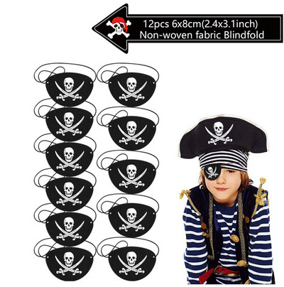 Seturi de tacamuri de unica folosinta cu tema petrecerii pirati Decoratiuni pentru petreceri de aniversare pentru copii Farfurie Servetele Cupa Banner Decor Baby Shower