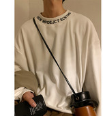 Široki model muške bluze s printom i dugim rukavima