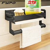 Virtuvės laikymo lentyna Prie sienos montuojama kriaukle lentynos vieta Aliuminio muilo kempinės laikiklis Sandėliavimo krepšelis Virtuvės tvarkyklės įrankis