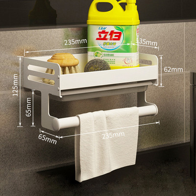 Virtuvės laikymo lentyna Prie sienos montuojama kriaukle lentynos vieta Aliuminio muilo kempinės laikiklis Sandėliavimo krepšelis Virtuvės tvarkyklės įrankis