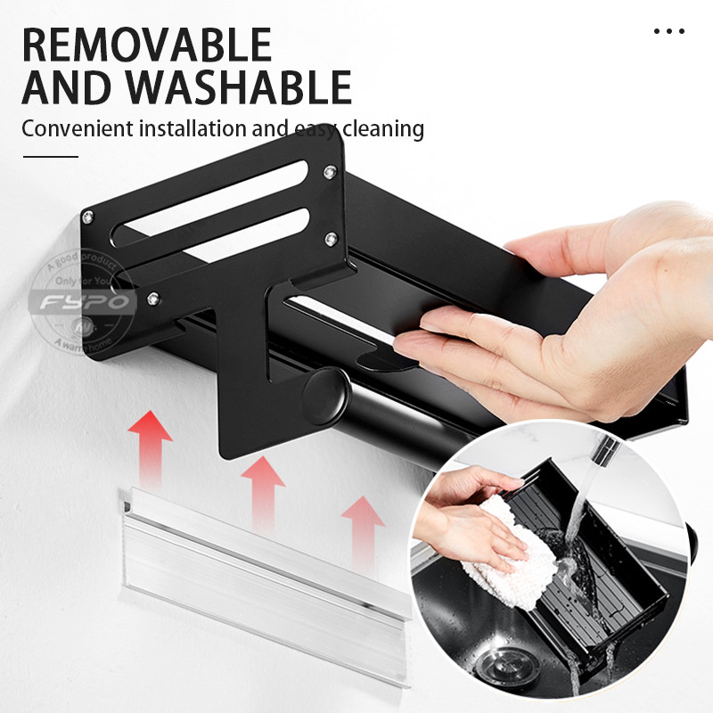 Virtuvės laikymo lentyna Prie sienos montuojama kriaukle lentynos vieta Aliuminio muilo kempinės laikiklis Sandėliavimo krepšelis Virtuvės tvarkyklės įrankis