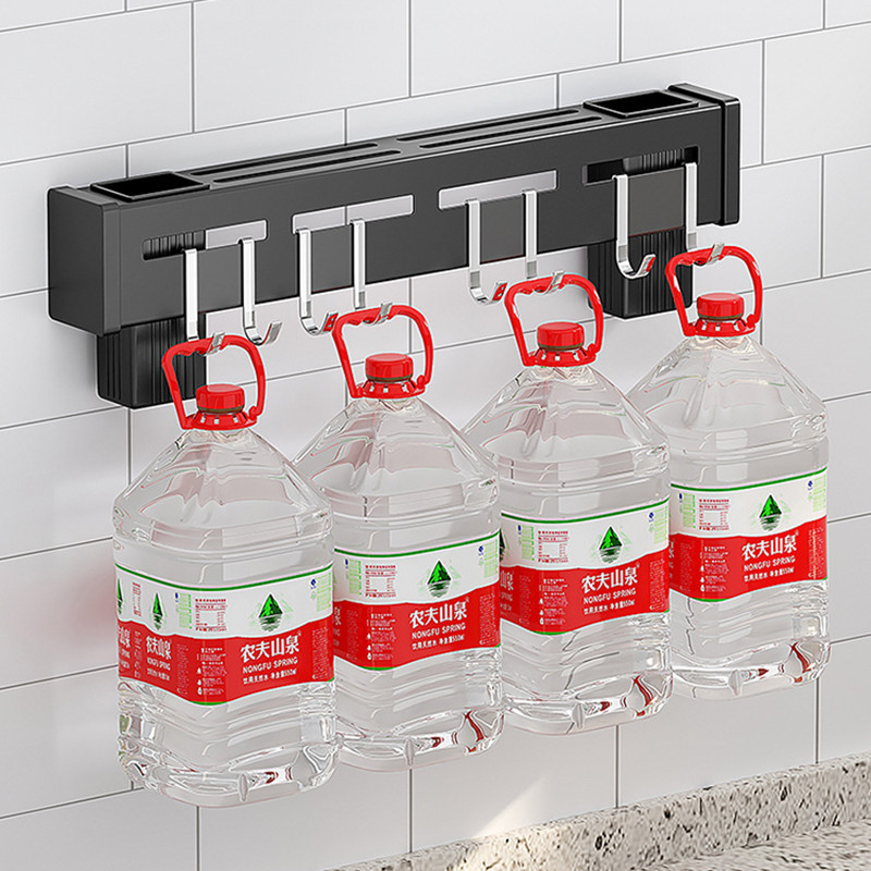 Organizator za kuhinjske dodatke Besplatna polica za bušenje Držač za noževe Kućanski višenamjenski zidni držač za noževe Polica za odlaganje