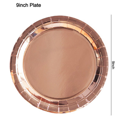 Dot Paper Veselă de petrecere de unică folosință Roz Negru Alb Farfurii pentru pahare de hârtie pentru nuntă, ziua de naștere, decorațiuni pentru petreceri