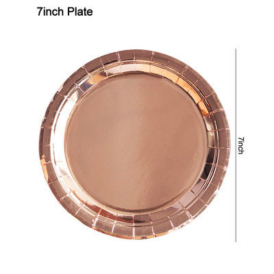 Dot Paper Veselă de petrecere de unică folosință Roz Negru Alb Farfurii pentru pahare de hârtie pentru nuntă, ziua de naștere, decorațiuni pentru petreceri