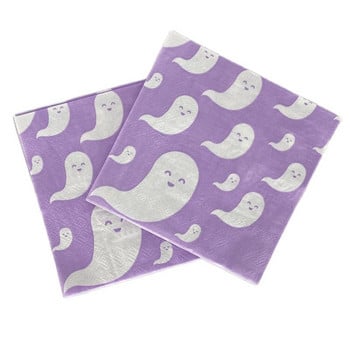 Επιτραπέζια σκεύη μιας χρήσης Halloween Ghost Happy Halloween Decoration Paper Plates Cups Petkin