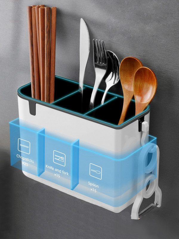 Kuhinjska polica za pohranu Višenamjenska žlica Vilica Nož Štapić za jelo Držač za odvod Storage Kuhinjski organizator Stalak Organizator pribora za jelo