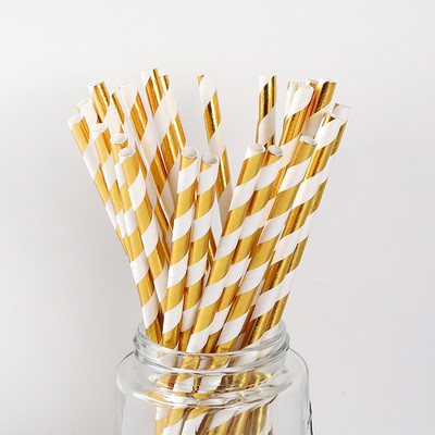 10 τμχ Επιτραπέζιο σκεύος μιας χρήσης Bronzing 18x18cm Χάρτινα πιάτα 250ml Κύπελλο Πάρτυ για Γενέθλια Προμήθειες Μπομπονιέρες Γάμου Επετείου