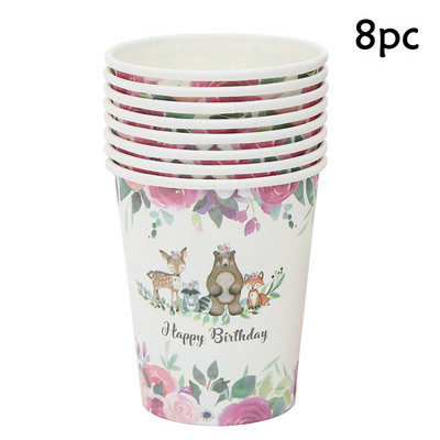 Wild One Posuđe Animal Party Decor Party One 1st Birthday Party Decor Kids Safari Woodland Forest Theme Jungle Animal Decor