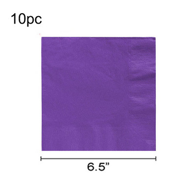 Lilla ühevärviline peokomplekt ühekordselt kasutatav plastikust taldrikutass Laudlina Sünnipäevapeo pulmakaunistus 10 inimesele täiskasvanute tarvikud