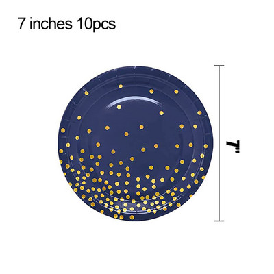 Ühekordne taldrik Sinised kuldtäpid peosalvrätik kahvlitaldrik Laudlina Festival Peokaunistus Palju õnne sünnipäevaks peokaunistus lapsed