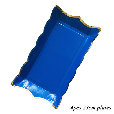 Ορθογώνιο μονόχρωμο επιτραπέζιο σκεύος μίας χρήσης Χάρτινα πιάτα Παιδικό πάρτι γενεθλίων Γάμος προμήθειες διακόσμησης του Αγίου Βαλεντίνου