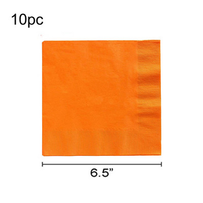 Narančasti set za zabavu Jednokratni plastični tanjur Čaša i salvete Posuđe Dekoracija za rođendansku zabavu Baby Shower Božićna svadbena zabava