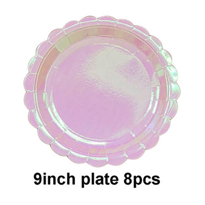 Ružičasti snježni ukrasi Papirnati tanjuri Šalice Transparenti Salvete Baloni Božić Nova godina Rođendan Vjenčanje Baby Shower Oprema za zabavu