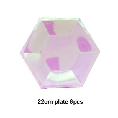 Ružičasti snježni ukrasi Papirnati tanjuri Šalice Transparenti Salvete Baloni Božić Nova godina Rođendan Vjenčanje Baby Shower Oprema za zabavu