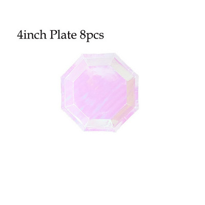 Ružičasti snježni ukrasi Papirnati tanjuri Šalice Transparenti Salvete Baloni Božić Nova godina Rođendan Vjenčanje Baby Shower Oprema za zabavu