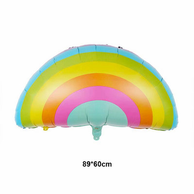 Gimtadienio vaivorykštės vakarėlis Staltiesė Banner Lėkštės Puodeliai Servetėlės Šiaudiniai Mergaitei Vienaragiui Vakarėlio reikmenys Vasaros baseino vakarėlio dekoracijos