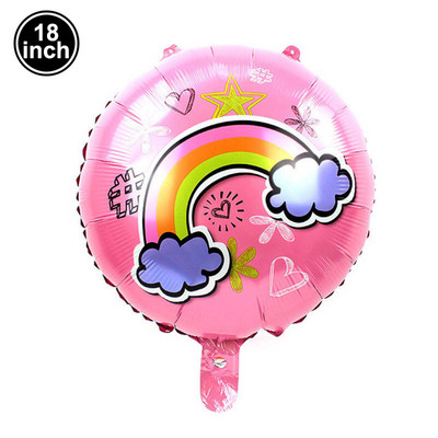 Gimtadienio vaivorykštės vakarėlis Staltiesė Banner Lėkštės Puodeliai Servetėlės Šiaudiniai Mergaitei Vienaragiui Vakarėlio reikmenys Vasaros baseino vakarėlio dekoracijos