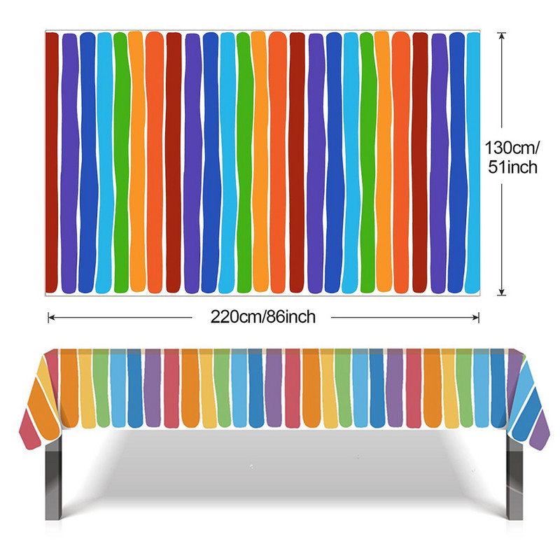 Gimtadienio vaivorykštės vakarėlis Staltiesė Banner Lėkštės Puodeliai Servetėlės Šiaudiniai Mergaitei Vienaragiui Vakarėlio reikmenys Vasaros baseino vakarėlio dekoracijos