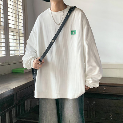 Meeste vabaaja logoga pikkade varrukatega pluus