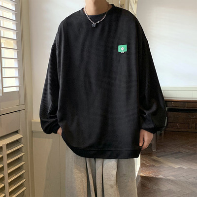 Meeste vabaaja logoga pikkade varrukatega pluus