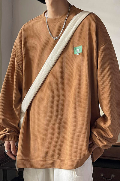 Meeste vabaaja logoga pikkade varrukatega pluus