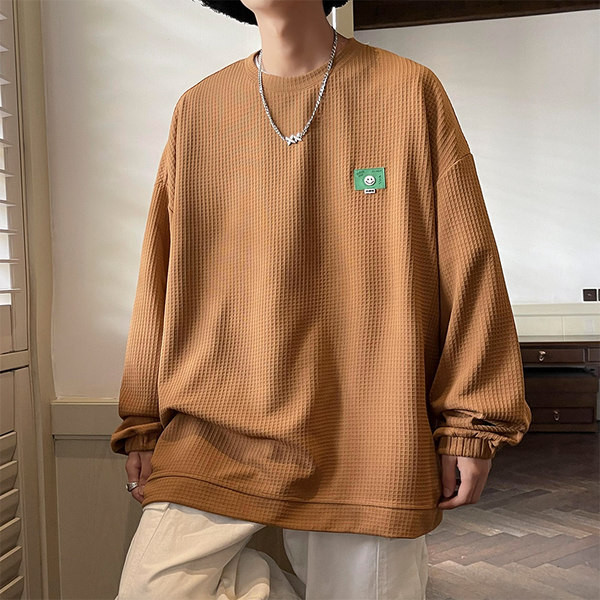 Meeste vabaaja logoga pikkade varrukatega pluus