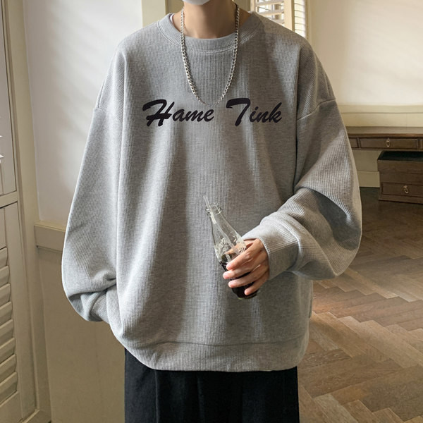 Široka muška bluza s printom dugih rukava