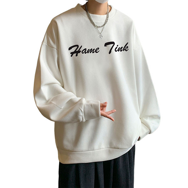 Široka muška bluza s printom dugih rukava