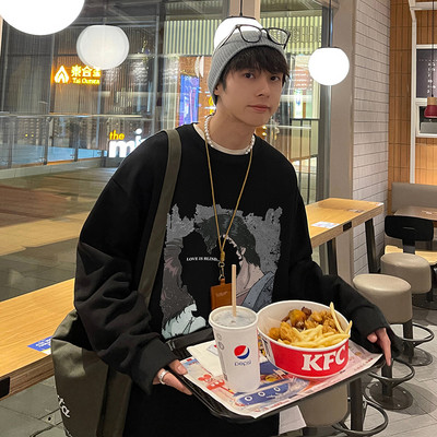 Uue mudeli värvitrükiga meeste pluus