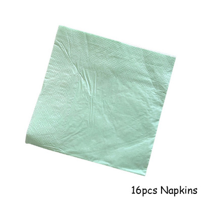 Μέντα Πράσινο χρυσό σερβίτσιο μιας χρήσης Πετσέτες για πάρτι Χάρτινα πιάτα Ψάθινο φλιτζάνι Παιδικά προμήθειες για πάρτι γενεθλίων Μπομπονιέρα Διακόσμηση γάμου