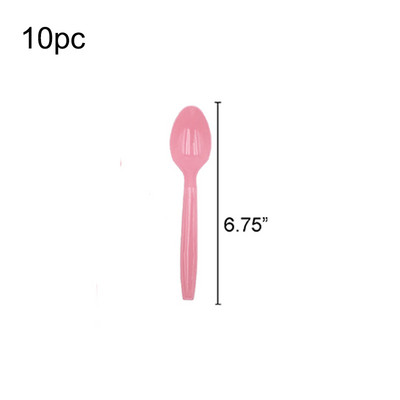 Decoratune pentru petrecerea de zi de naștere din plastic roz pur Farfuri de unică folosință Față de masă Primul aniversare Copii Petrecere Baby Shower Rechizite pentru petreceri