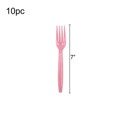 Decoratune pentru petrecerea de zi de naștere din plastic roz pur Farfuri de unică folosință Față de masă Primul aniversare Copii Petrecere Baby Shower Rechizite pentru petreceri