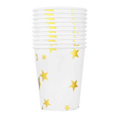 10 buc/lot cești de hârtie de unică folosință pentru petrecere, ceașcă cu suc, decorare DIY, pentru baby shower, copii, ziua de naștere, nuntă, picnic, aprovizionare cu veselă