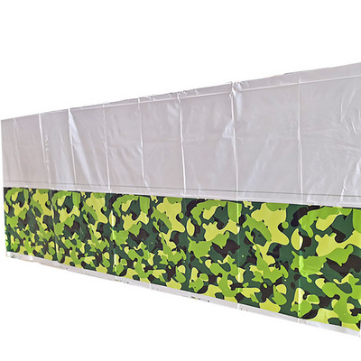 „Camo“ vakarėlio stalo reikmenys Popieriniai lėkštės Puodeliai Servetėlės Kariškio gimtadienio dekoras Reklamjuostė Kamufliažas Latekso Balionai Kariuomenės tortų viršus