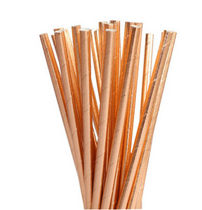 Bandă de aur trandafir pentru petrecere de aniversare farfurii de hârtie/cești/șervețel de decorare pentru petrecerea de aniversare pentru adulți, fată, băiat, veselă de unică folosință, paie