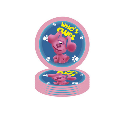 Blues Clues téma Születésnapi party dekorációs kellékek Kék foltos kutya papírpohár tányér szalvéták Babazuhany léggömbök Gyerekkedvezmények