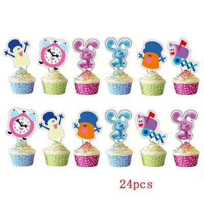 Blues Clues téma Születésnapi party dekorációs kellékek Kék foltos kutya papírpohár tányér szalvéták Babazuhany léggömbök Gyerekkedvezmények