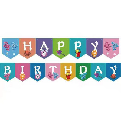 Blues Clues téma Születésnapi party dekorációs kellékek Kék foltos kutya papírpohár tányér szalvéták Babazuhany léggömbök Gyerekkedvezmények