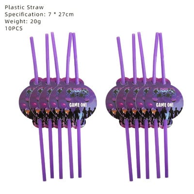 Game Fortress Theme Birthday Party Decorations Dječje jednokratno posuđe Set Baby Shower Boy Girls Party Decorations