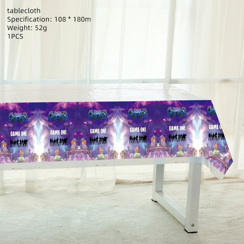 Game Fortress Theme Birthday Party Decorations Dječje jednokratno posuđe Set Baby Shower Boy Girls Party Decorations