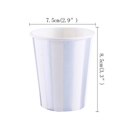 10 buc 350 ml argintiu stil fulger de licență decorațiuni pentru petrecerea de naștere pentru copii adulți consumabile de hârtie, pahare de unică folosință