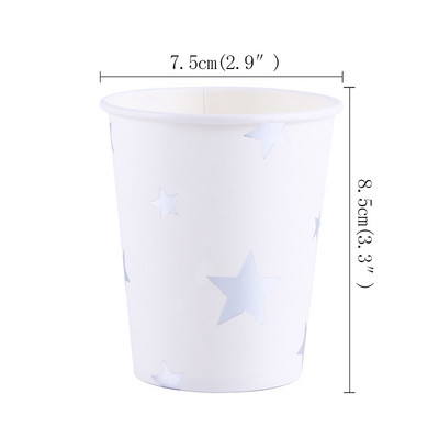 10 buc 350 ml argintiu stil fulger de licență decorațiuni pentru petrecerea de naștere pentru copii adulți consumabile de hârtie, pahare de unică folosință