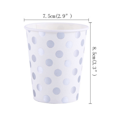 10 buc 350 ml argintiu stil fulger de licență decorațiuni pentru petrecerea de naștere pentru copii adulți consumabile de hârtie, pahare de unică folosință