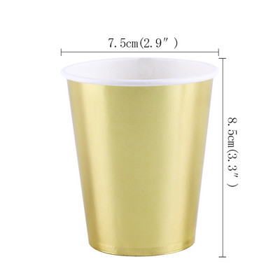 10 buc 350 ml argintiu stil fulger de licență decorațiuni pentru petrecerea de naștere pentru copii adulți consumabile de hârtie, pahare de unică folosință