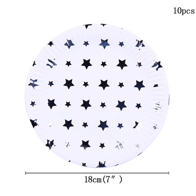 10 buc 350 ml argintiu stil fulger de licență decorațiuni pentru petrecerea de naștere pentru copii adulți consumabile de hârtie, pahare de unică folosință