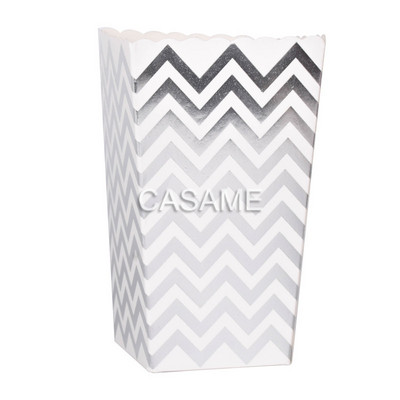 Party Papirnate kutije za kokice Rose gold Pop Corn Candy Sanck Favor Bag Božićno vjenčanje Dekoracija za dječju rođendansku zabavu